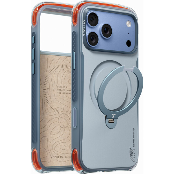 Torras Ostand Q3 Air Pro MagSafe kryt iPhone 18 Pro modrý