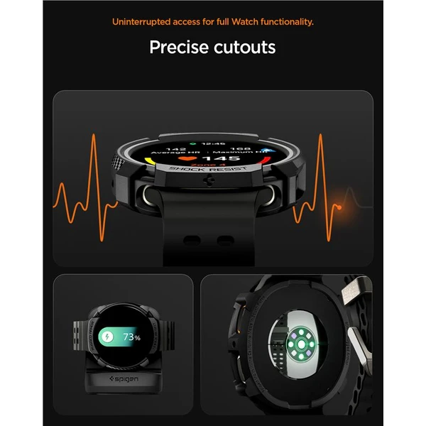 Spigen Rugged Armor kryt Galaxy Watch8 (40mm) matně černý - Pouzdra - Obrázek ea928cd957f749e3a8dfbf84e17e89f6