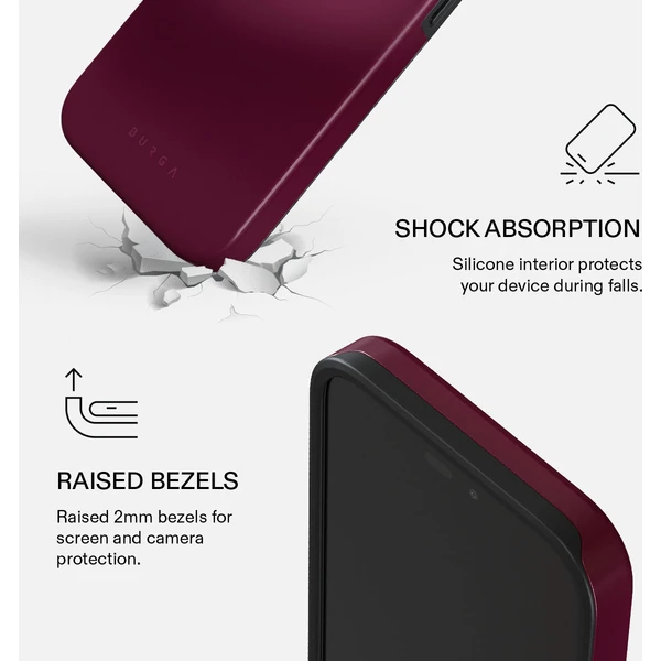 Burga Tough MagSafe kryt iPhone 18 Pro Dark Cherry - Pouzdra - Obrázek eaa4248bb2a648d7a71c7fa108fc3af8