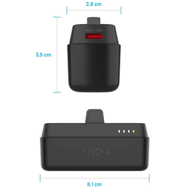 FIXED Zen 5 Plug-in powerbanka (PD) 20W, 5000 mAh černá - Powerbanky - Obrázek eaa7e5ceecb040e98ef26741a9a607c7