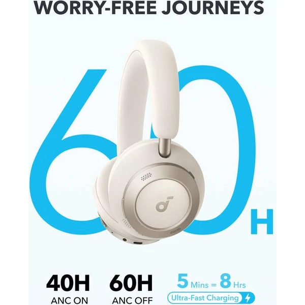 Anker Soundcore Space One Pro bluetooth sluchátka bílá - Sluchátka - Obrázek eabe6c09df4440448defda7d378fc827