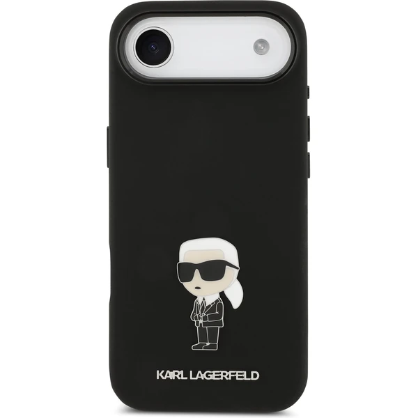 Karl Lagerfeld Liquid Silicone Metal Ikonik kryt iPhone Air černý - Pouzdra - Obrázek eac3cd5a33f648fea4bc4bdb162ac78b