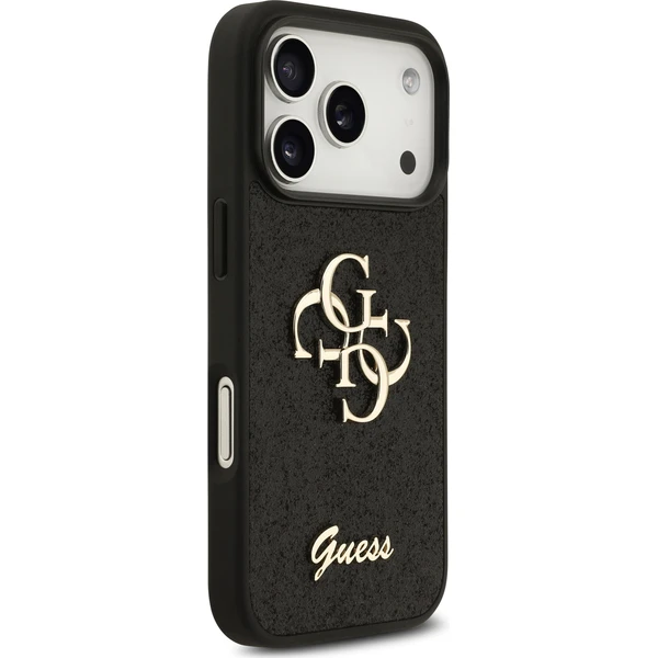 Guess PU Fixed Glitter 4G Metal Logo kryt iPhone 18 Pro černý - Pouzdra - Obrázek eac9f2779ec844bd892750bb13c98a2a