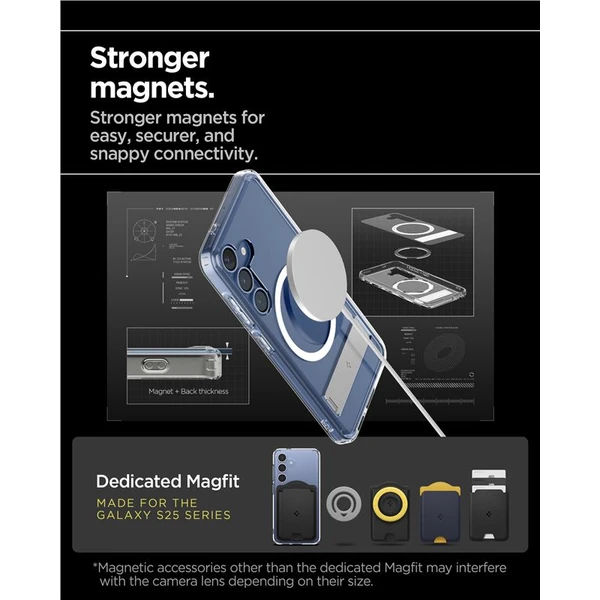 Spigen Ultra Hybrid S MagSafe kryt Samsung Galaxy S25 bílý - Pouzdra - Obrázek eae72f8e7bbb44ebaa0eaf5df16fbe19