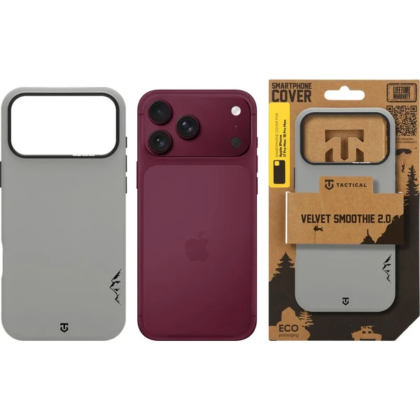 Tactical MagForce Velvet Smoothie 2.0 MagSafe kryt Apple iPhone 17 Pro Max/18 Pro Max Foggy - Pouzdra - Obrázek eaf95def888d4520b25ca8ab06546ad5