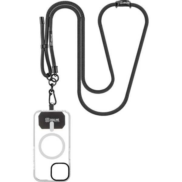 OBAL:ME NeckTag popruh na telefon černý - Popruhy a crossbody - Obrázek eb11a0e0304e4481a85c1946dba116ad