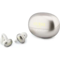 Guess Metallic Finish Classic Logo OWS bezdrátová sluchátka zlatá - Sluchátka