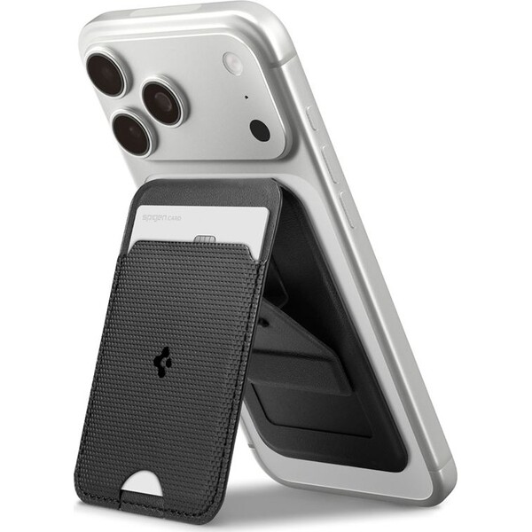 Spigen Slim Fold Stand MagSafe peněženka černá (1 karta)
