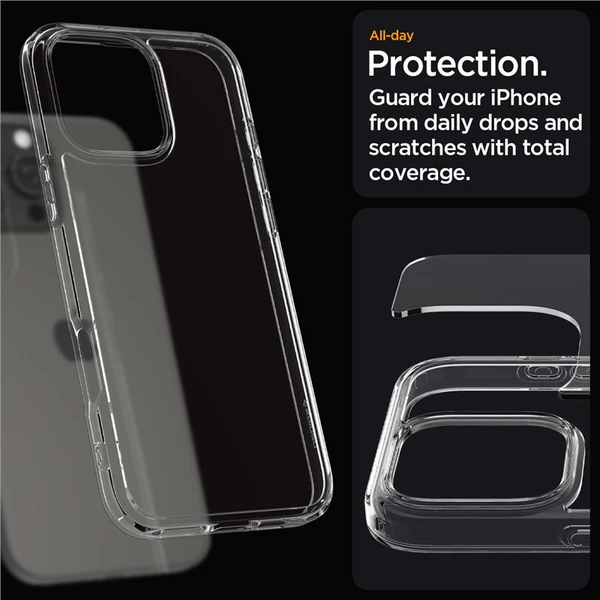 Spigen Ultra Hybrid kryt iPhone 16 Pro Max crystal clear - Pouzdra - Obrázek eb5b95b9d7764a83b91cc032698f74d8
