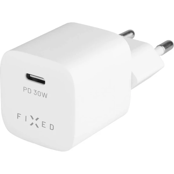 FIXED Mini nabíječka s USB-C výstupem a podporou PD 30W bílá - Nabíječky - Obrázek eb5d3cb700934883a67485fafcab22a6