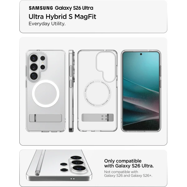 Spigen Ultra Hybrid S MagSafe kryt Samsung Galaxy S26 Ultra bílý - Pouzdra - Obrázek eba305fd4b164a42846ab26c7e17120e