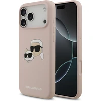 Karl Lagerfeld Liquid Silicone Double Heads MagSafe kryt iPhone 17 Pro Max růžový - Pouzdra