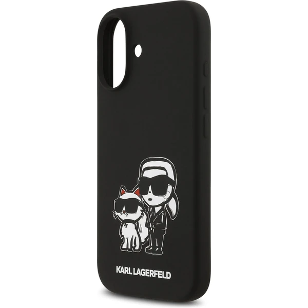 Karl Lagerfeld Liquid Silicone K&CH Sketch MagSafe kryt iPhone 17 černý - Pouzdra - Obrázek ebb265bc554c450b9274058353a2cccb