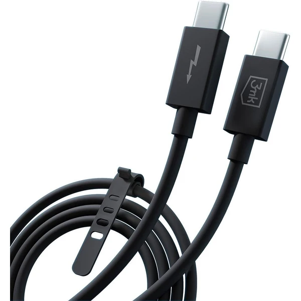 3mk Hyper ThunderBolt Cable USB-C/USB-C napájecí kabel 240W 1m černý - Kabely a redukce - Obrázek ebb3c2d4f0b94564a23676d8df56a6d3
