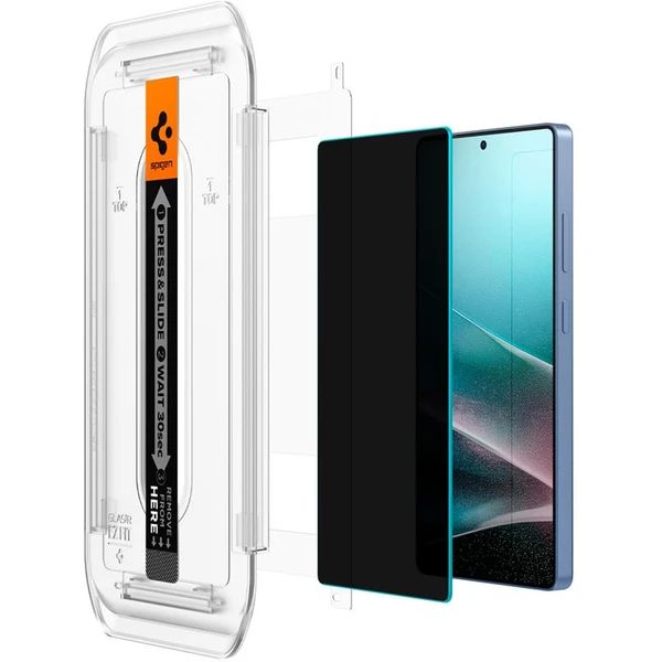 Spigen Glass tR EZ Fit HD (Privacy) tvrzené sklo Samsung Galaxy S25 Ultra (2 ks) - Ochranné folie a skla - Obrázek ebe9d3dbfd7f4e6487d62991a3810934