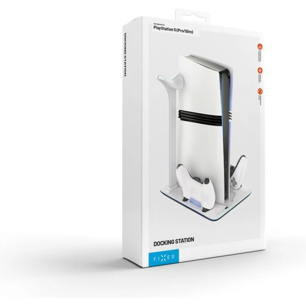 FIXED Dokovací stanice pro PlayStation 5 (Pro/Slim) s větráky bílá - Nabíječky - Obrázek ebfbdd8c546046228eba58b4a74f8ef0