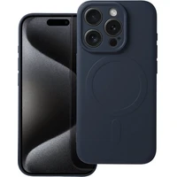 Smarty Mag silikonový kryt s MagSafe iPhone 15 Pro modrý titan - Pouzdra