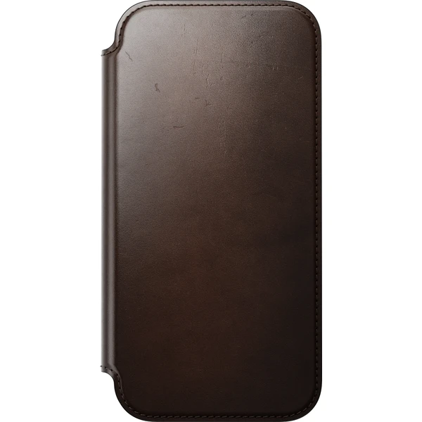 Nomad Modern Leather Folio (Horween) MagSafe kožené pouzdro iPhone 17 Pro Max/18 Pro Max Rustic Brow - Pouzdra - Obrázek ec22bd0340b84908bd2a2b8f10aa50df