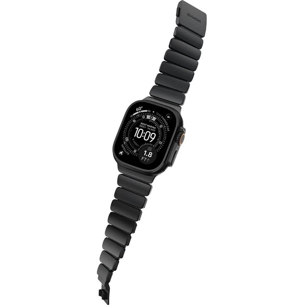 Nomad Stratos Band FKM řemínek Apple Watch 45/46/49mm Black Titanium/Black - Řemínky - Obrázek ec592f6d1d8a4f7cbc1a1be911ad4968