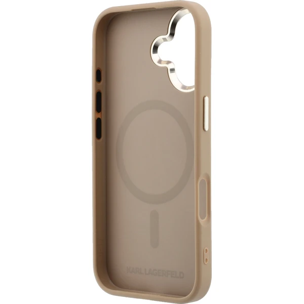 Karl Lagerfeld PU Perforated Gold Dots MagSafe kryt iPhone 17 béžový - Pouzdra - Obrázek ec60e5bd9b104adabb173c4bbc927c1d