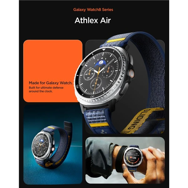 Spigen Athlex Air Active řemínek Galaxy Watch8 Classic/Watch8 (40/44mm) námořně modrý - Řemínky - Obrázek ec62352afdaf42e98912bcea1969a1ae