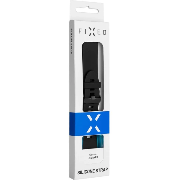 FIXED Silicone Strap řemínek pro Garmin QuickFit (20mm) černý - Řemínky - Obrázek ecb3c0b3350649b58788cef558795ba5