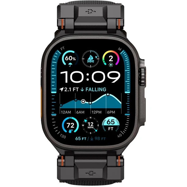 Spigen DuraPro Armor řemínek Apple Watch Ultra 49/46/45/44/42mm černý - Řemínky - Obrázek eceab880b4284aaf848f77517c0dc043