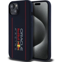 Oracle Red Bull Racing Silicone Vertical Logo MagSafe kryt iPhone 15 modrý - Pouzdra
