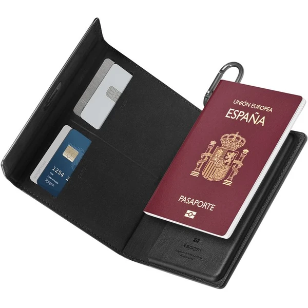 Spigen Universal Passport Holder pouzdro na cestovní doklady černé - Pouzdra - Obrázek ed19270daf7c495d82055bf9b5e41d04