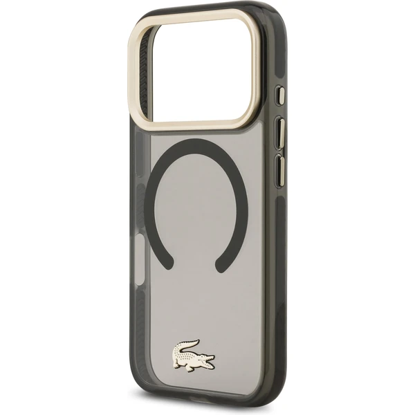 Lacoste PC/TPU Frosted Finish Gold Logo MagSafe kryt iPhone 17 Pro černý - Pouzdra - Obrázek ed4ab2165d224136952ad31a50b834a9