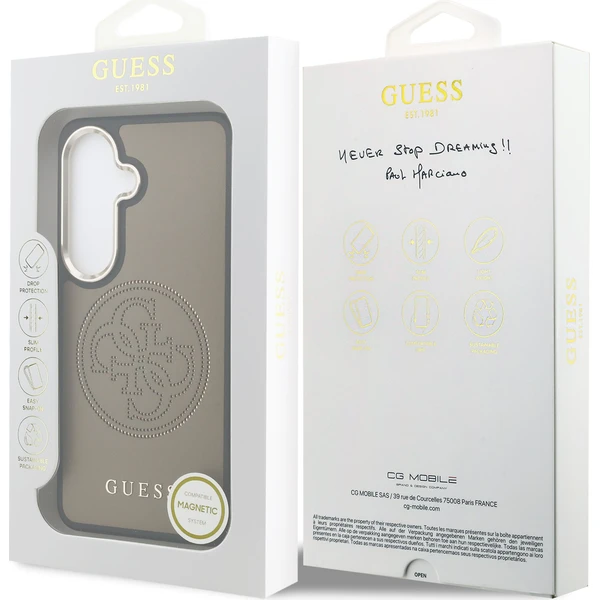 Guess PU Perforated 4G Logo Magnetic kryt Samsung Galaxy S26 hnědý - Pouzdra - Obrázek ed739320d35a4933b24a693aff1031de