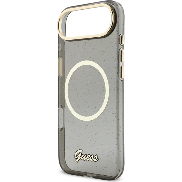 Guess IML Glitter Script Strap MagSafe kryt iPhone Air černý - Pouzdra - Obrázek ed75312bb8694a0ea80247d884d8ae9e