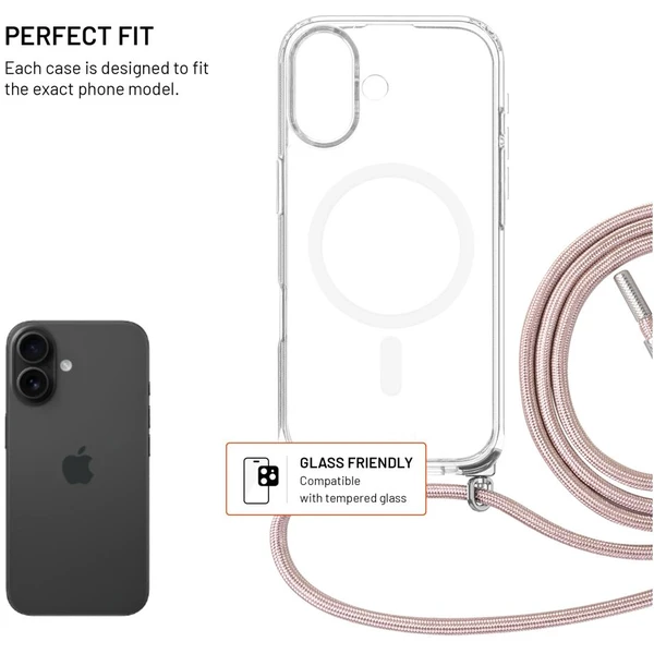 FIXED MagPure Neck kryt s růžovou šňůrkou na krk pro Apple iPhone 17 - Pouzdra - Obrázek ed999c5d21c248ad8173763203d2d500