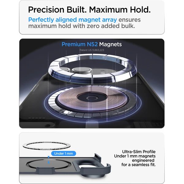 Spigen Tough Armor Pro MagSafe kryt iPhone Duo metal slate - Pouzdra - Obrázek ee016e46471d40b79e1d858987688fb5