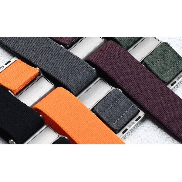 Aulumu A11 Mag Buckle Slim řemínek Apple Watch 49/46/45/44/42mm Silver Buckle/Orange Strap - Řemínky - Obrázek ee0899d2e8d84d40a90ebcb49946476f