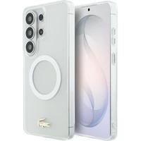 Lacoste PC/TPU Frosted Finish Gold Logo Magnetic kryt Samsung Galaxy S26 Ultra bílý - Pouzdra
