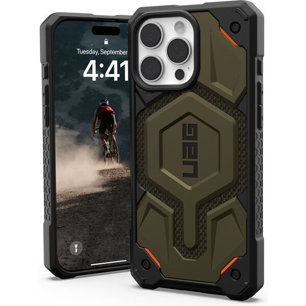 UAG Monarch Pro Magsafe Kevlar kryt iPhone 16 Pro Max zelený