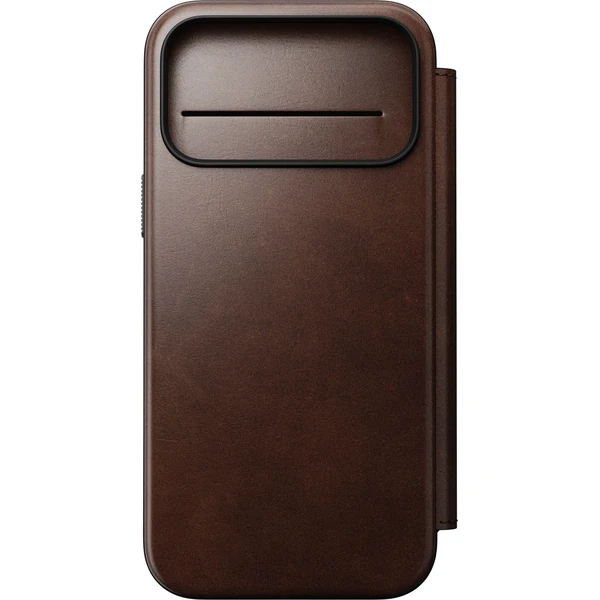 Nomad Modern Leather Folio (Horween) MagSafe kožené pouzdro iPhone 18 Pro Max Rustic Brown - Pouzdra - Obrázek ee42ee00d00b4e0cadaeaa7499dda5d0