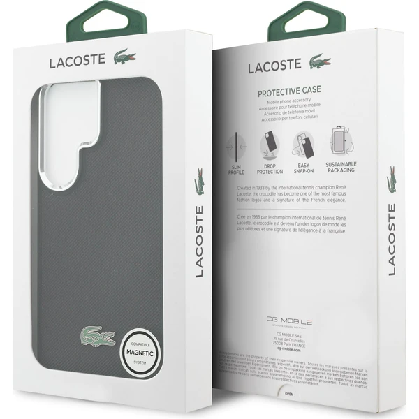 Lacoste Petit Pique Metal Logo Magnetic kryt Samsung Galaxy S26 Ultra černý - Pouzdra - Obrázek ee5088a2ee874a928607fbcf8f740db1