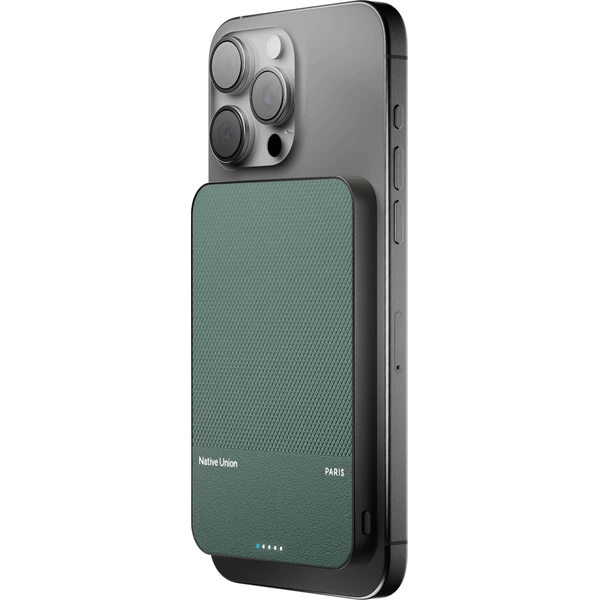 Native Union (Re)Classic Magnetic Power Bank Qi2 5000mAh zelená - Powerbanky - Obrázek ee59e0be0ff947a4b98b9942d1d8611b