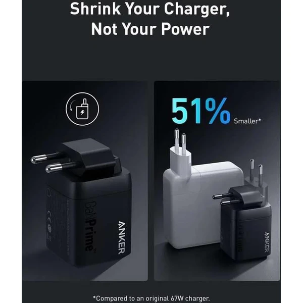 Anker nabíječka do sítě Prime GaN 67W, 2xUSB-C, 1xUSB-A černá - Nabíječky - Obrázek ee6ac4520db745a8bfc67434e6a43bfd