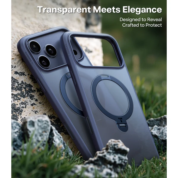 Torras Ostand Q3 Spin MagSafe kryt iPhone 17 Pro Max midnight blue - Pouzdra - Obrázek ee9c041e04e4421c80a66d7ce93ad372