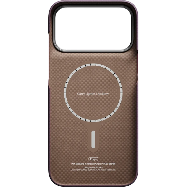 Pitaka Edge Case PTK Weaving MagSafe kryt iPhone 18 Pro Max Charoite Purple - Pouzdra - Obrázek eea127d977a0491b99432912825705a2