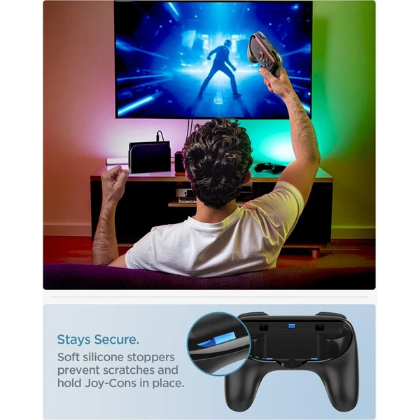 Spigen Joy-Con Grip NS100 držáky pro Nintendo Switch 2 černý - Konzolové příslušenství - Obrázek eea8b753c2bb4cb1b2b5ef69702670be
