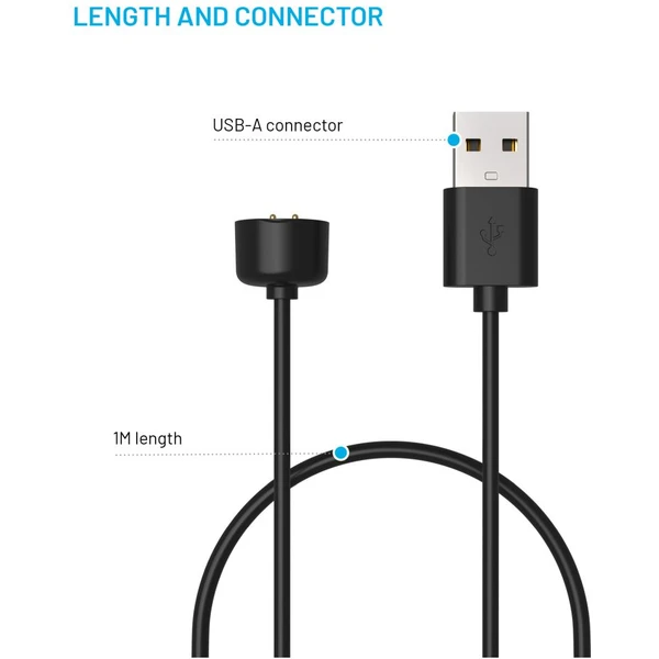 FIXED USB-A napájecí kabel pro Xiaomi Mi Band/Smart Band 5/6/7 1m černý - Kabely a redukce - Obrázek eece651d2ab94d0aaae1a29bf2cc1885