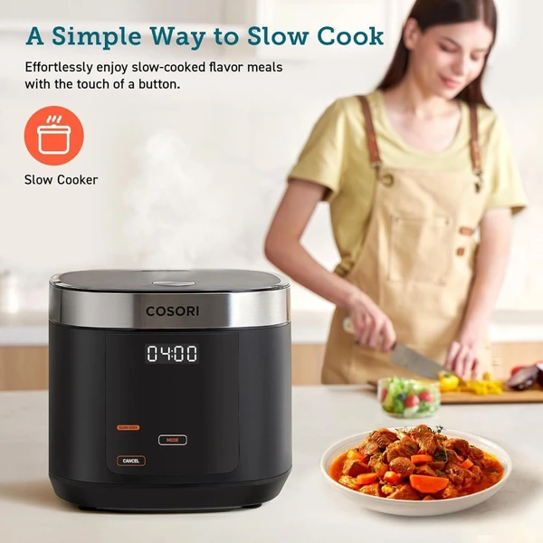 Cosori Multicooker CRC multifunkční hrnec a rýžovar 5L černý - Domácí spotřebiče - Obrázek eed834e8f16d475e8a9cf53c69424394