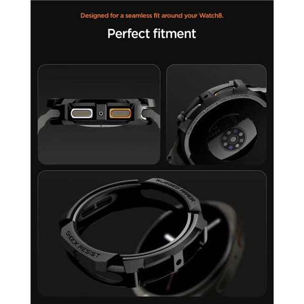 Spigen Rugged Armor kryt Galaxy Watch8 (40mm) matně černý - Pouzdra - Obrázek eeefb813a1ff493eadbe9e4f6067f73e