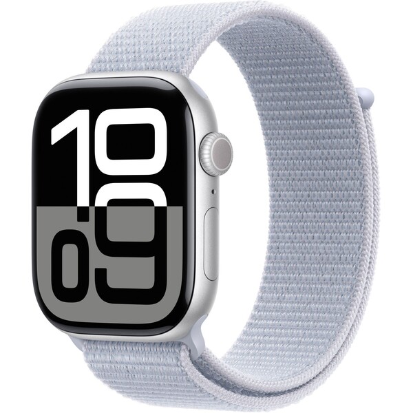 Apple Watch 46mm oblačně modrý provlékací sportovní řemínek MXL53ZM/A