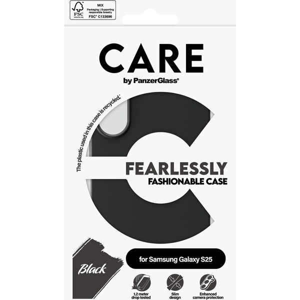 PanzerGlass® CARE kryt Samsung Galaxy S25 Fearlessly černý - Pouzdra - Obrázek ef2c6c7bc2da4be4bba281df47b5e038