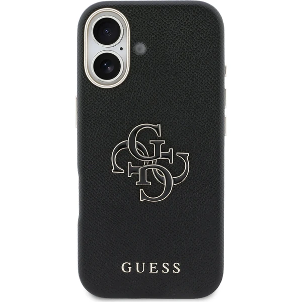 Guess PU Resin Logo kryt iPhone 17 černý - Pouzdra - Obrázek ef2d56d98fb34ab6a8c5ed4bae3d4cf1